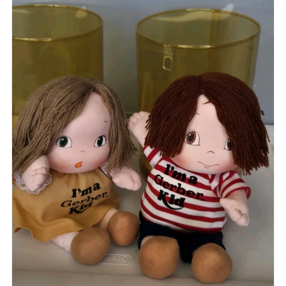 VTG Gerber Kids Dolls Atlanta Novelty Soft Body Lot Of 2 1980 1984 Nursery Decor